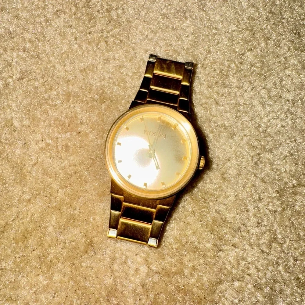 Nixon Cannon Gold Tone Stainless Steel